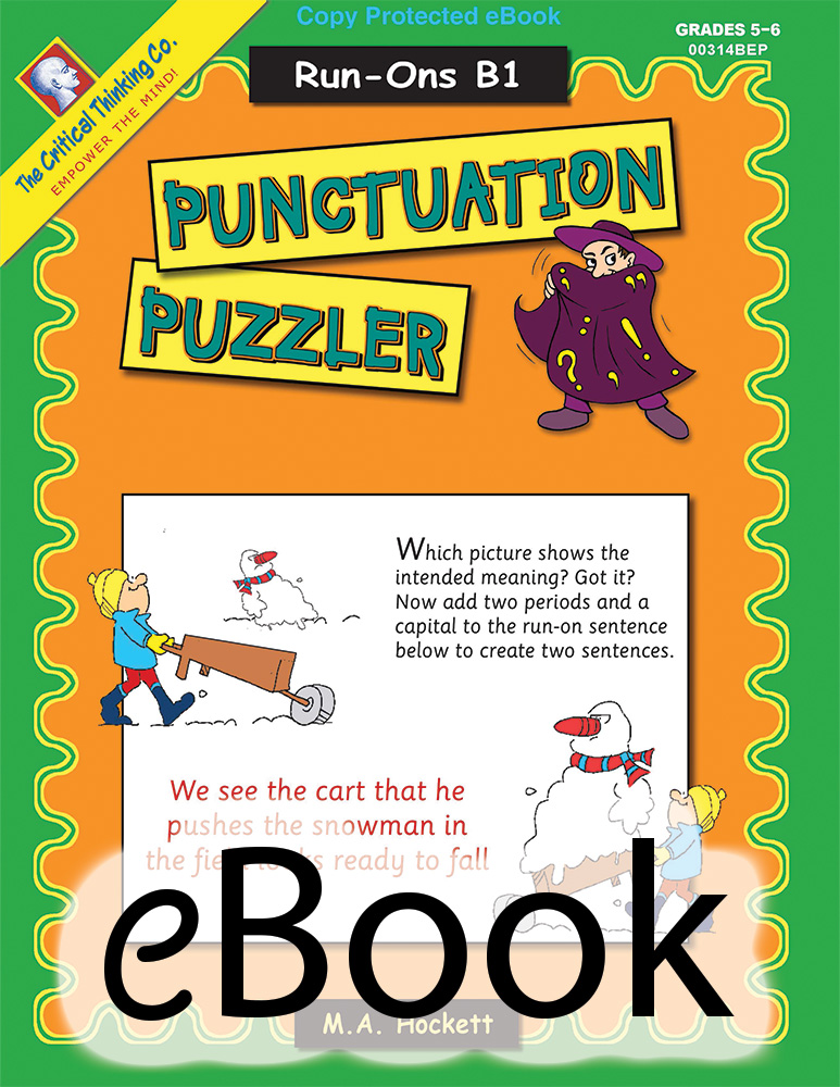 Punctuation Puzzler: Run-Ons B1 - eBook