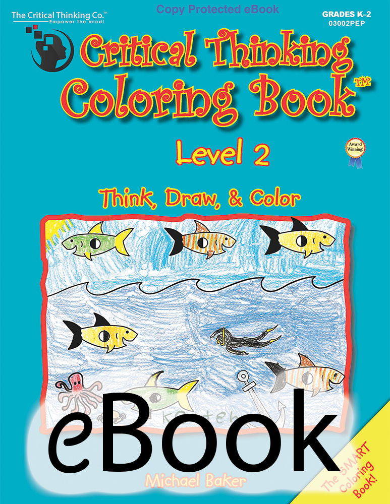 Critical Thinking Coloring Book Level 2 - eBook
