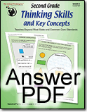 Second Grade Thinking Skills & Key Concepts: Answer PDF