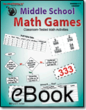 Middle School Math Games - eBook