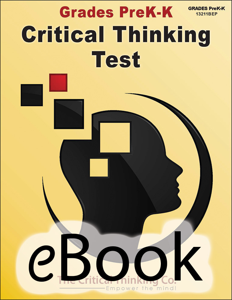 Grades PreK-K Critical Thinking Test - eBook