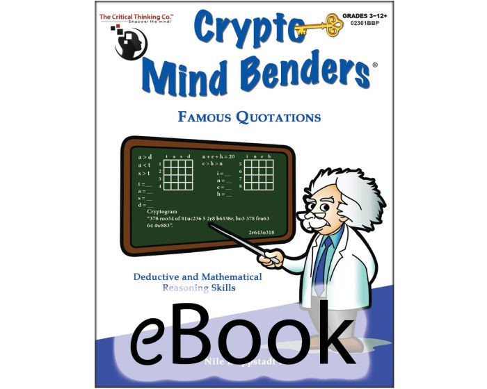 Crypto Mind Benders®: Famous Quotations - eBook