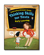 Thinking Skills for Tests: Early Learning - Instruction Answer Guide