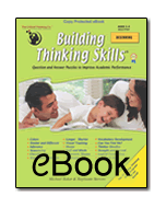 Building Thinking Skills® Beginning 1 - eBook (WINDOWS ONLY)
